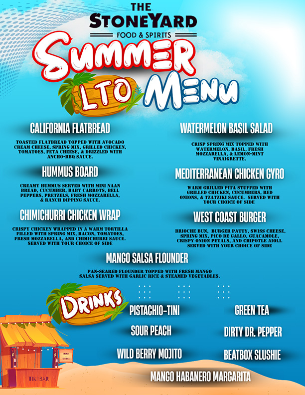 Summer Menu